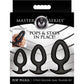 Master Series Pop Plugs 3 Piece Hollow Silicone Anal Trainer Set