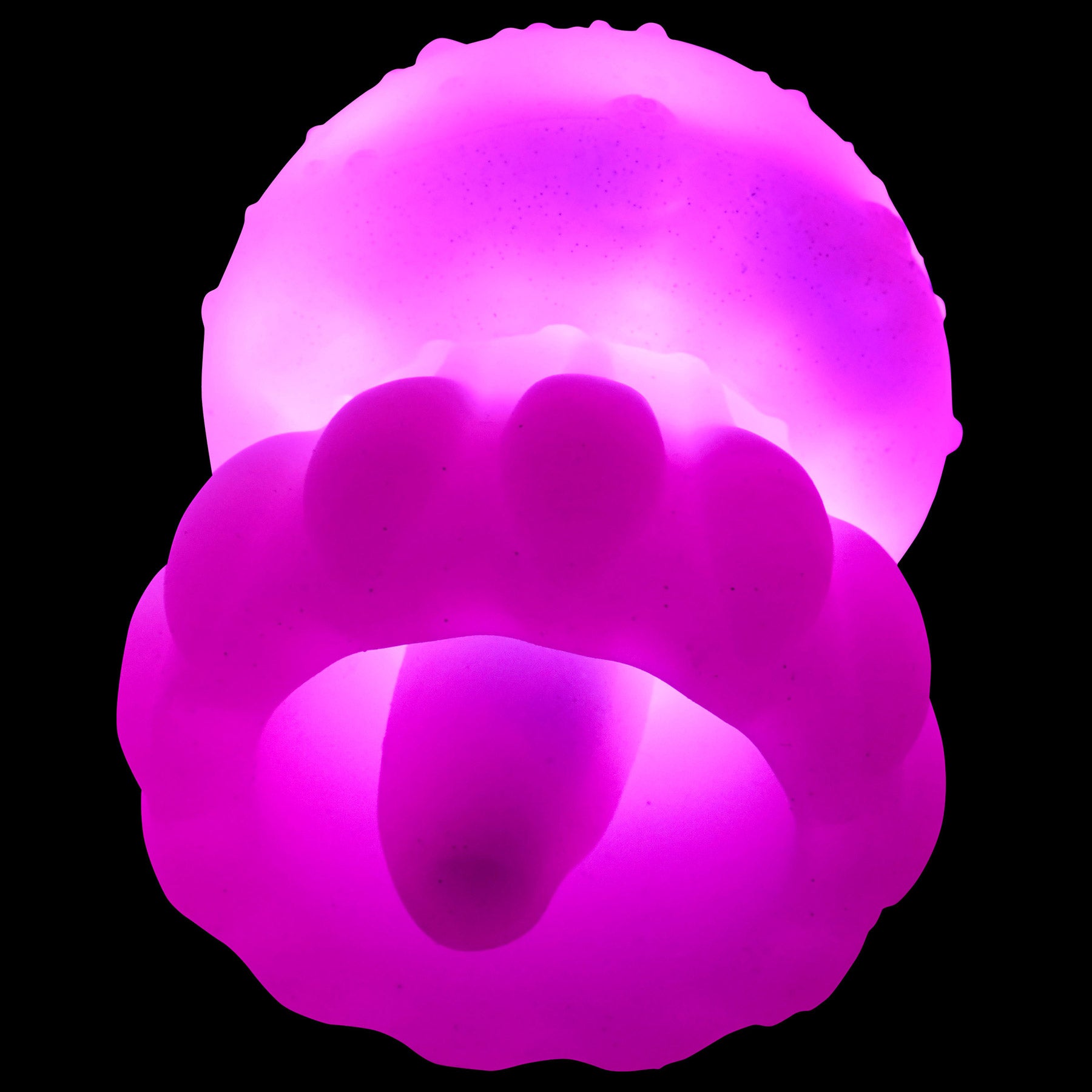Creature Cuties Glow Jelly Licking & Vibrating Rechargeable Silicone Stimulator
