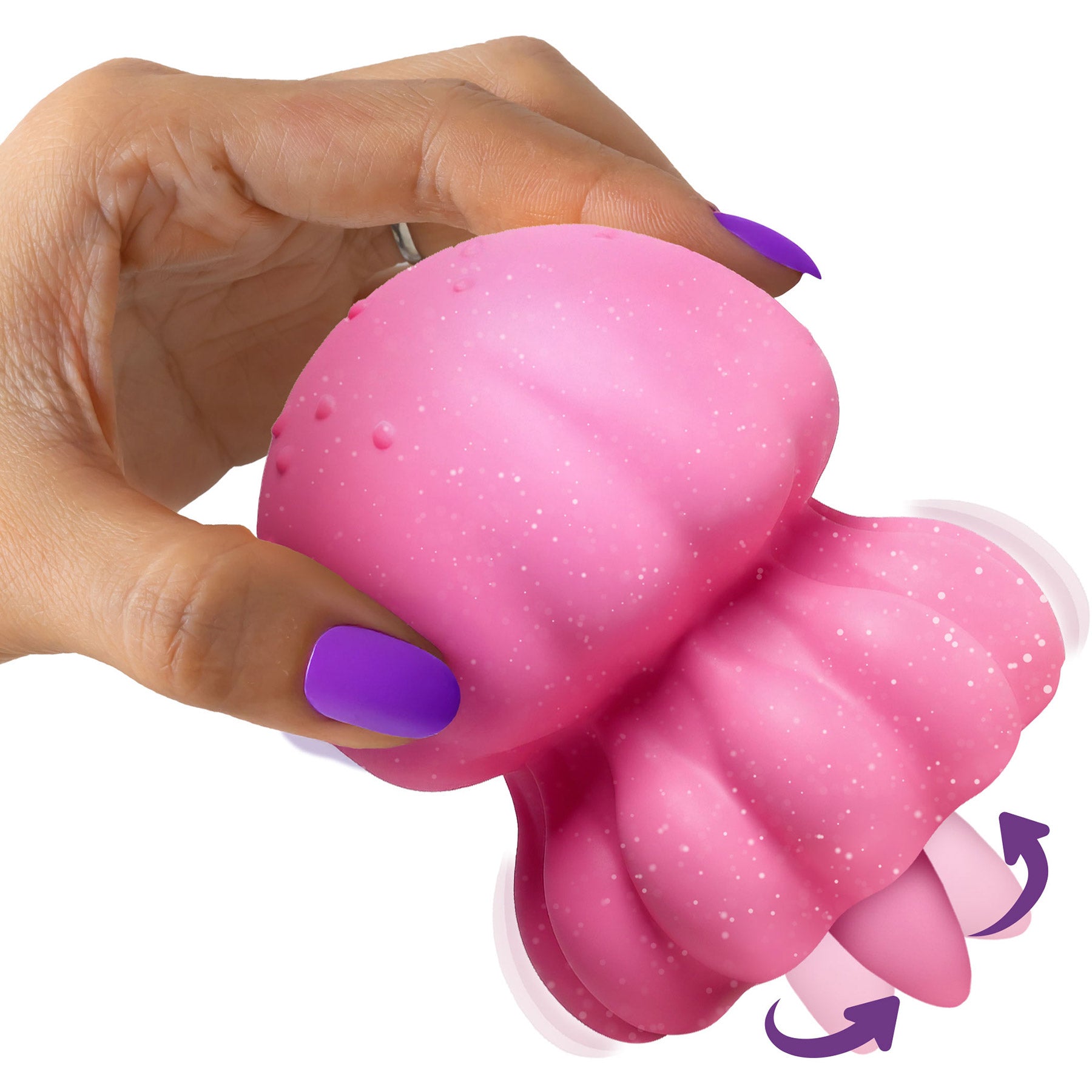 Creature Cuties Glow Jelly Licking & Vibrating Rechargeable Silicone Stimulator