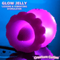 Creature Cuties Glow Jelly Licking & Vibrating Rechargeable Silicone Stimulator