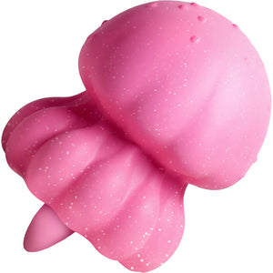 Creature Cuties Glow Jelly Licking & Vibrating Rechargeable Silicone Stimulator