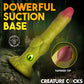Eyegor 9" Thrusting & Vibrating Silicone Suction Cup Dildo With Remote By Creature Cocks