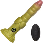 Eyegor 9" Thrusting & Vibrating Silicone Suction Cup Dildo With Remote By Creature Cocks