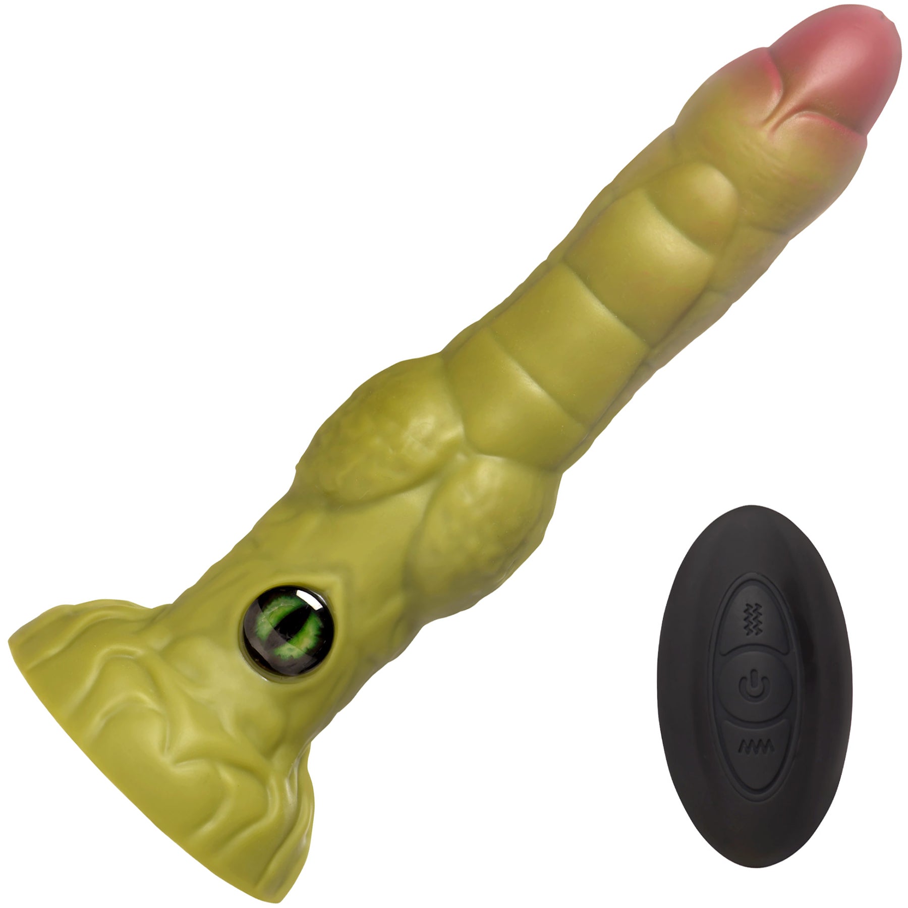 Eyegor 9" Thrusting & Vibrating Silicone Suction Cup Dildo With Remote By Creature Cocks