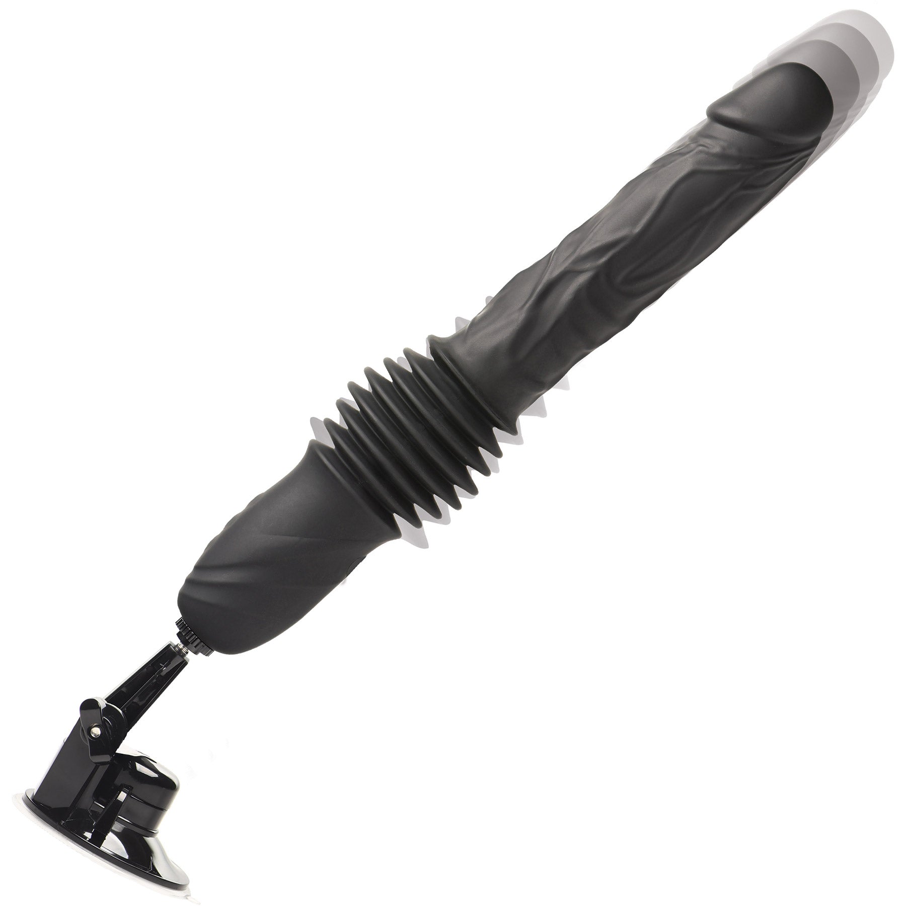 Master Series Double Pounder Silicone Vibrating Thrusting Dildo With Remote