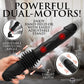 Master Series Double Pounder Silicone Vibrating Thrusting Dildo With Remote