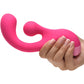 BANG! Gyro Rabbit Rechargeable Silicone Dual Stimulation Vibrator - Pink