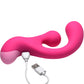 BANG! Gyro Rabbit Rechargeable Silicone Dual Stimulation Vibrator - Pink