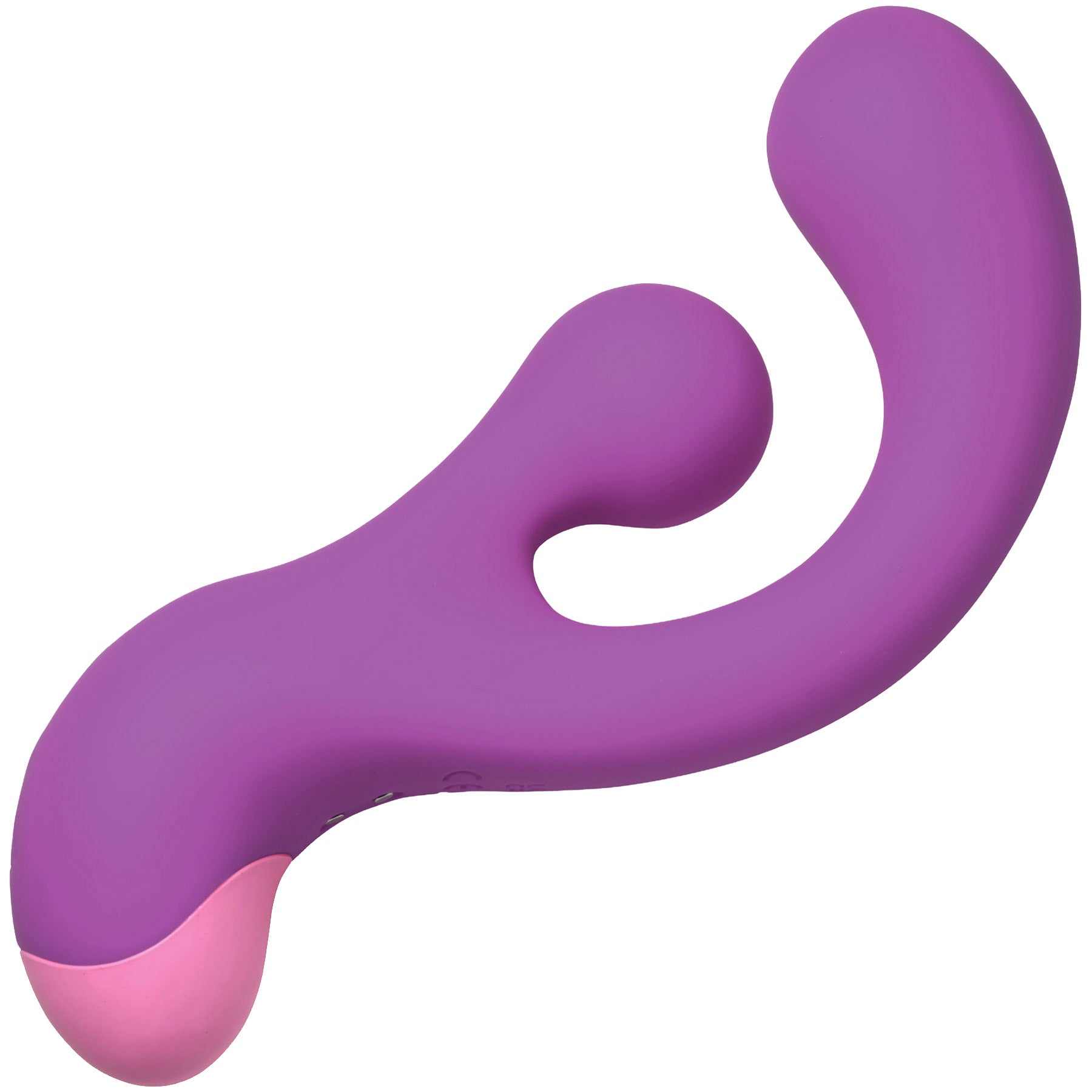 BANG! Gyro Rabbit Rechargeable Silicone Dual Stimulation Vibrator - Purple