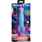 Astro Cock 8" Vibrating Glow-in-the-Dark Silicone Suction Cup Dildo With Remote By Creature Cocks