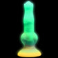 Astro Cock 8" Vibrating Glow-in-the-Dark Silicone Suction Cup Dildo With Remote By Creature Cocks