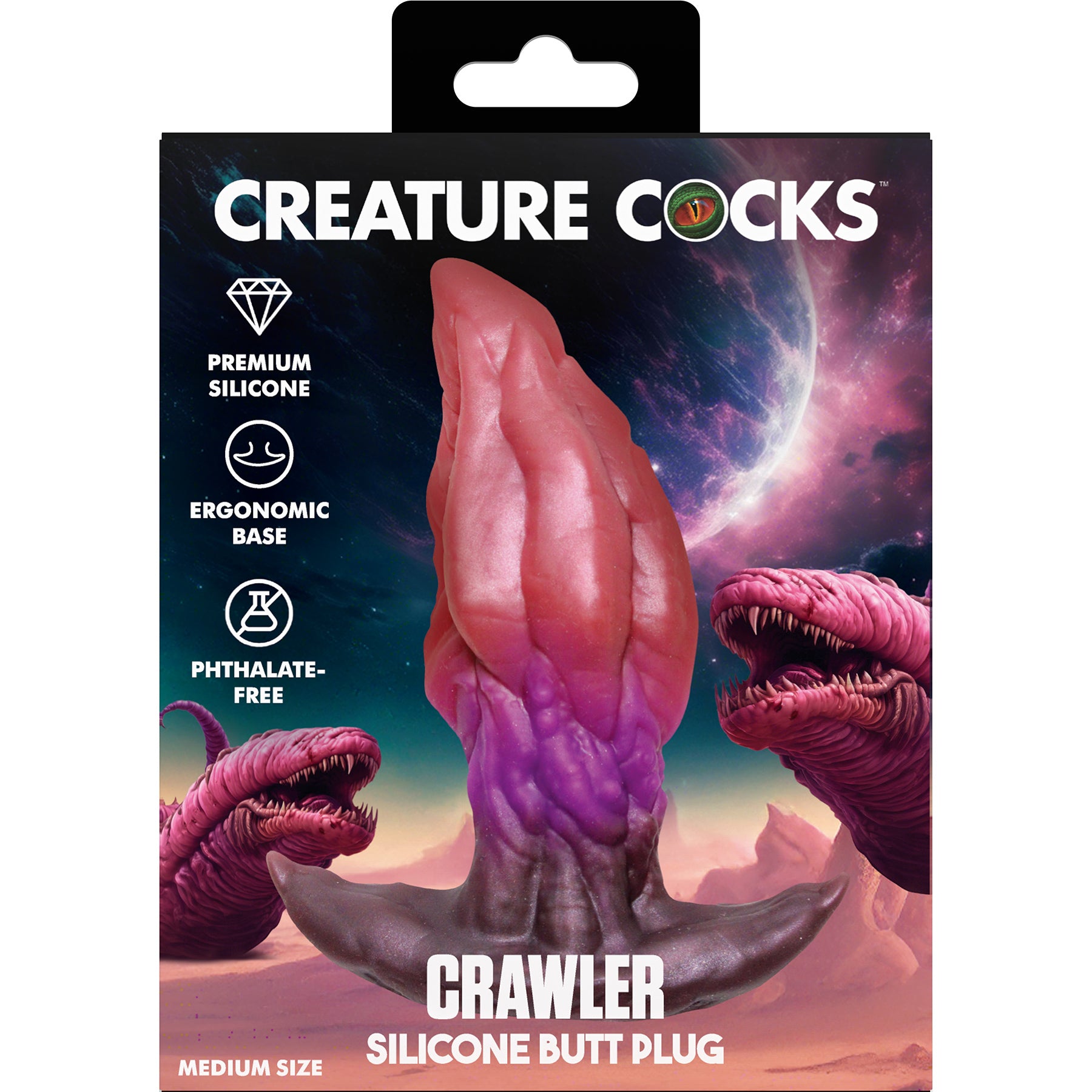 Crawler Silicone Butt Plug By Creature Cocks - Medium