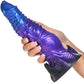 Diabolos 9" Thrusting & Vibrating Silicone Suction Cup Dildo With Remote By Creature Cocks