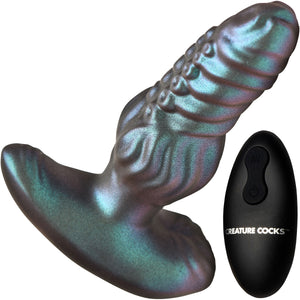 Octo-Squirm Vibrating & Squirming Silicone Anal Plug With Remote By Creature Cocks