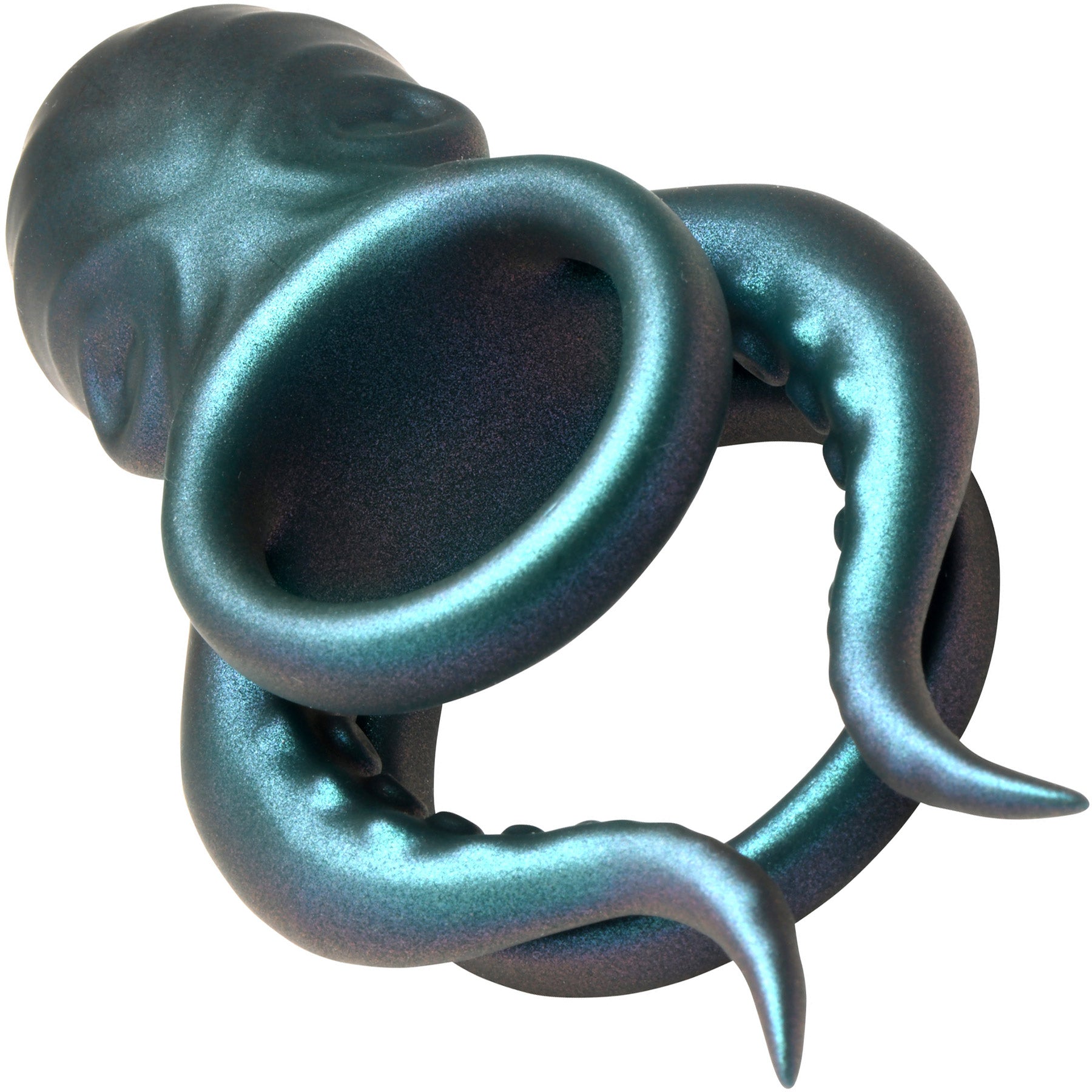 Octo Grip Vibrating Rechargeable Silicone Cock Ring With Remote By Creature Cocks