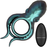 Octo Grip Vibrating Rechargeable Silicone Cock Ring With Remote By Creature Cocks