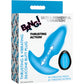 BANG! Thrusting & Vibrating Rechargeable Silicone Butt Plug - Blue
