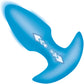 BANG! Thrusting & Vibrating Rechargeable Silicone Butt Plug - Blue