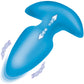 BANG! Thrusting & Vibrating Rechargeable Silicone Butt Plug - Blue