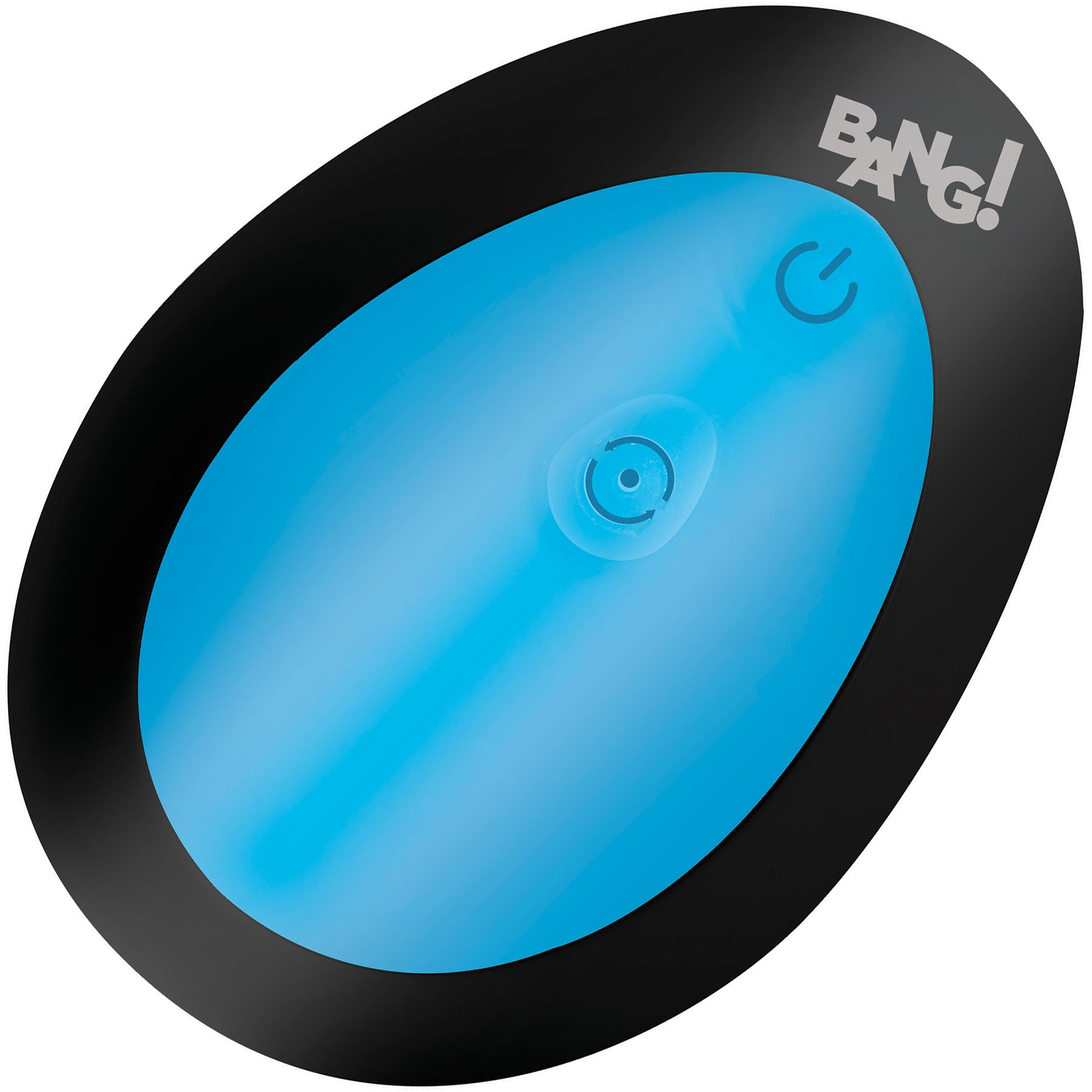 BANG! Thrusting & Vibrating Rechargeable Silicone Butt Plug - Blue