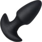 BANG! Thrusting & Vibrating Rechargeable Silicone Butt Plug - Black
