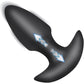BANG! Thrusting & Vibrating Rechargeable Silicone Butt Plug - Black