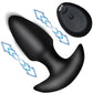 BANG! Thrusting & Vibrating Rechargeable Silicone Butt Plug - Black