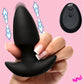 BANG! Thrusting & Vibrating Rechargeable Silicone Butt Plug - Black