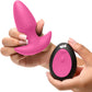 BANG! Thrusting & Vibrating Rechargeable Silicone Butt Plug - Pink