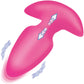 BANG! Thrusting & Vibrating Rechargeable Silicone Butt Plug - Pink