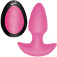 BANG! Thrusting & Vibrating Rechargeable Silicone Butt Plug - Pink