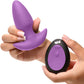 BANG! Thrusting & Vibrating Rechargeable Silicone Butt Plug - Purple
