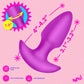 BANG! Thrusting & Vibrating Rechargeable Silicone Butt Plug - Purple