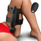 Master Series Thunderstick Thigh Strap Vibrating Wand With Harness & Remote