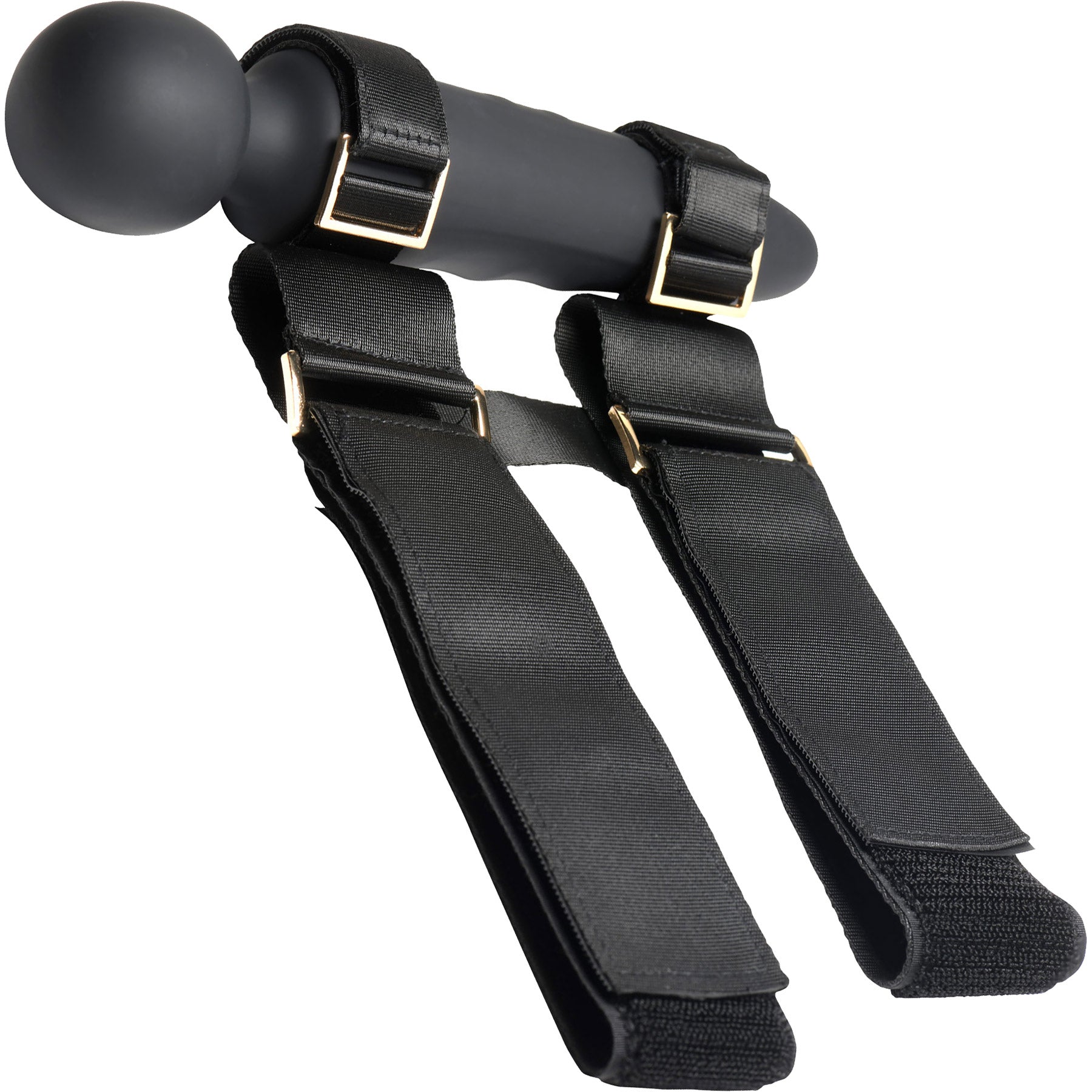 Master Series Thunderstick Thigh Strap Vibrating Wand With Harness & Remote