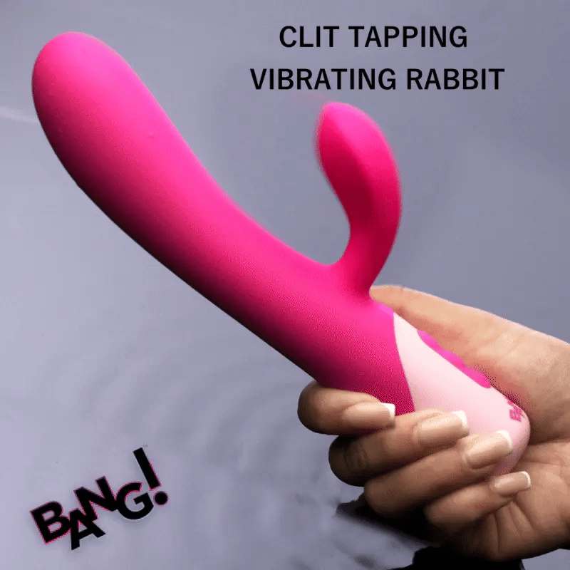 Bang! Clit Tapping Rechargeable Silicone Rabbit Vibrator
