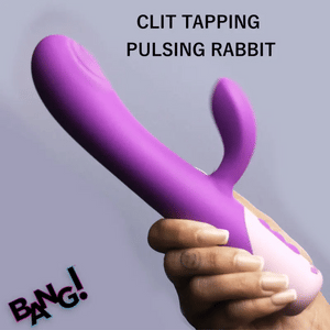 Bang! Clit Tapping Pulsing Rechargeable Rabbit Vibrator