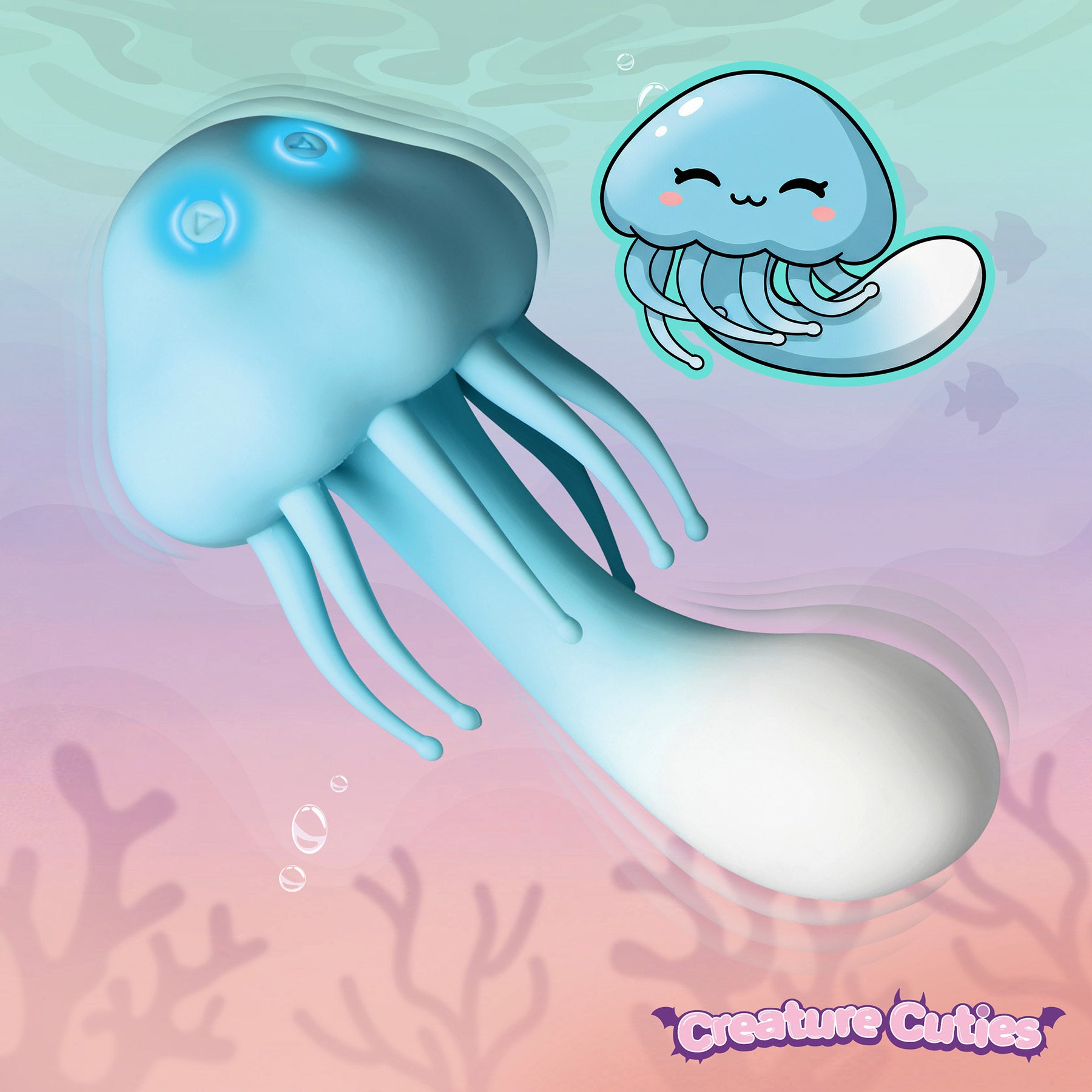 Creature Cuties Jellyvibe Rechargeable Silicone Vibrator