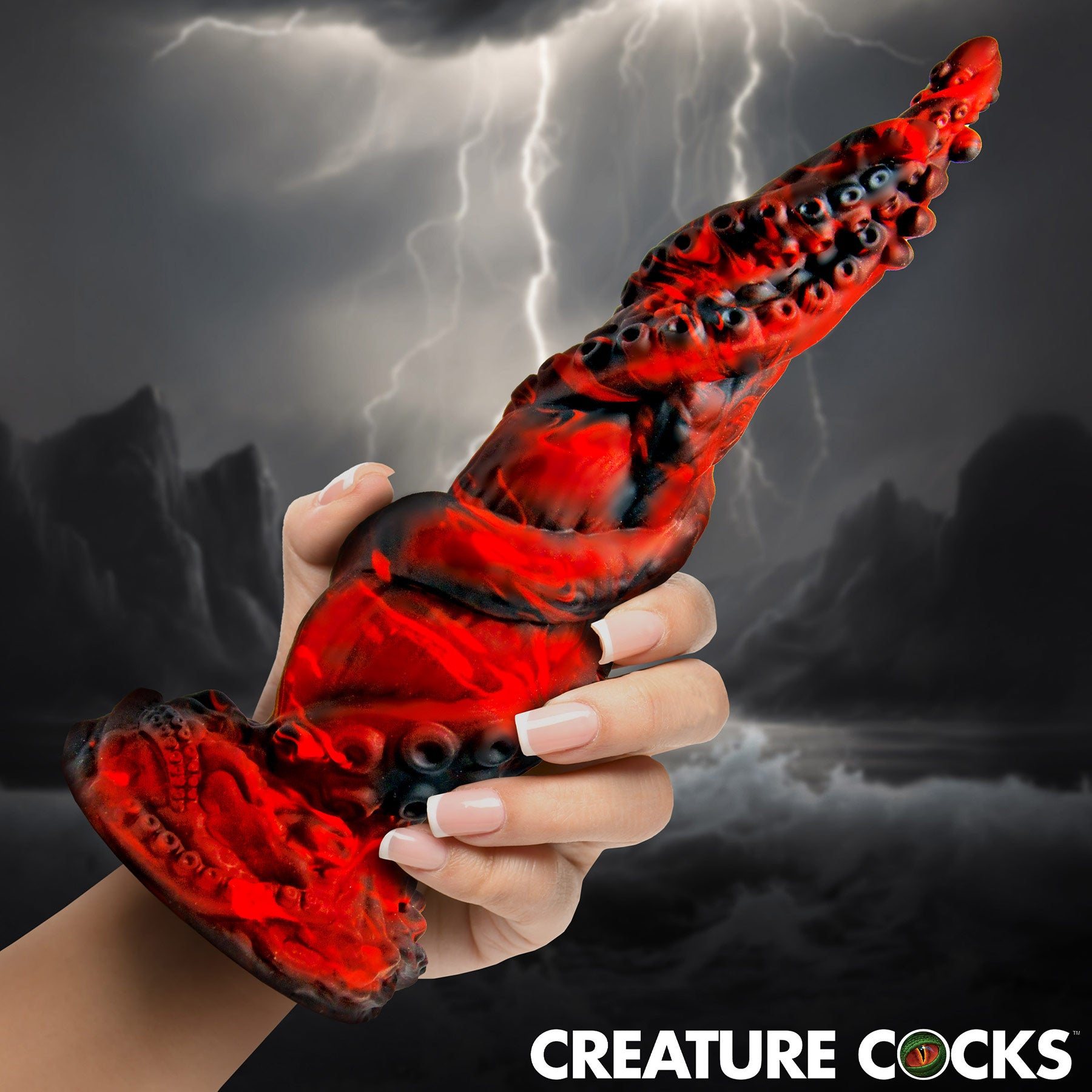 Kraken Spawn Tentacle 9.5" Silicone Suction Cup Dildo By Creature Cocks
