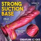 Vespid Thrusting & Vibrating Silicone Dildo With Remote By Creature Cocks