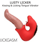Lickgasm Lusty Licker Kissing & Licking Tongue Rechargeable Silicone Vibrator