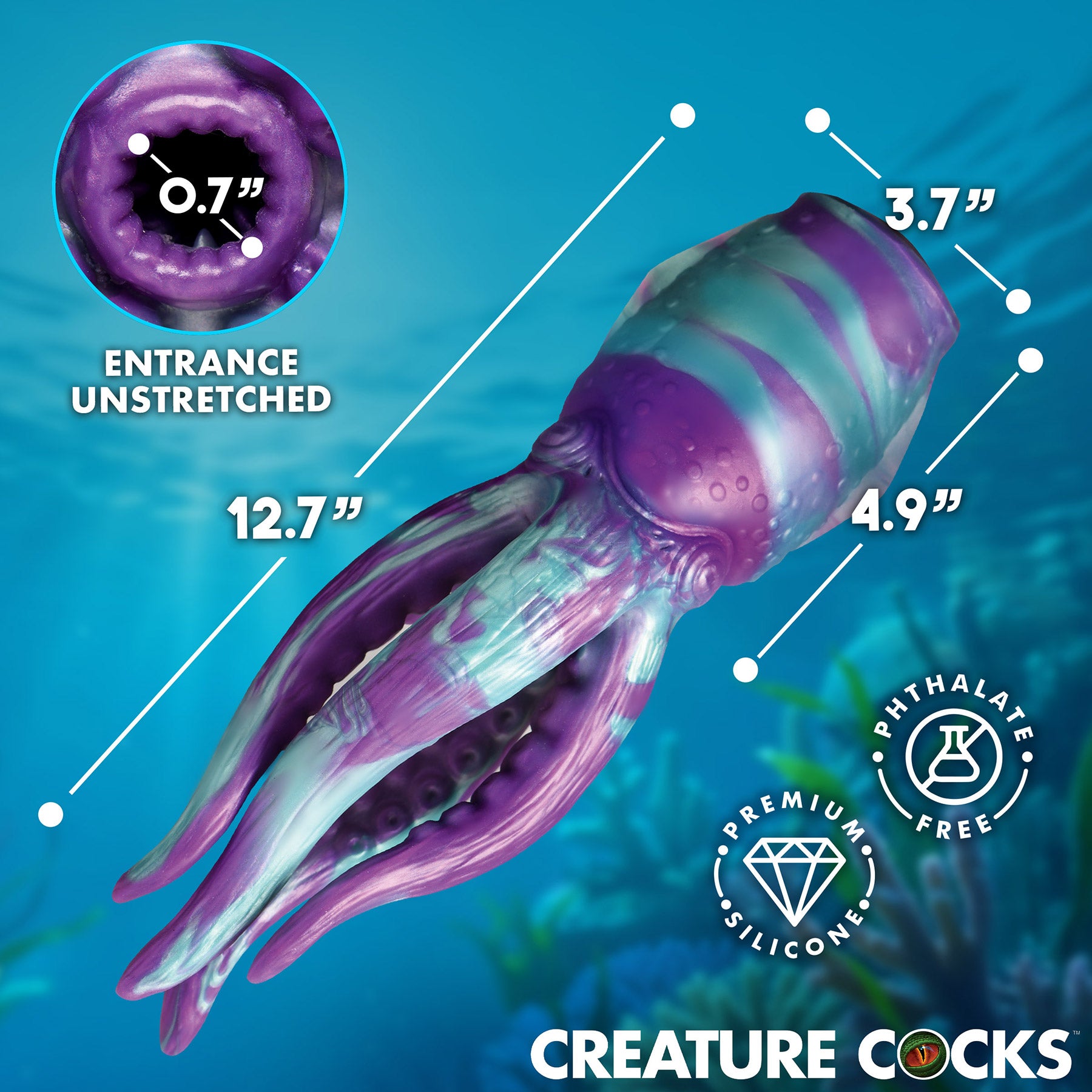 Tenta Stroke Silicone Penis Masturbator By Creature Cocks