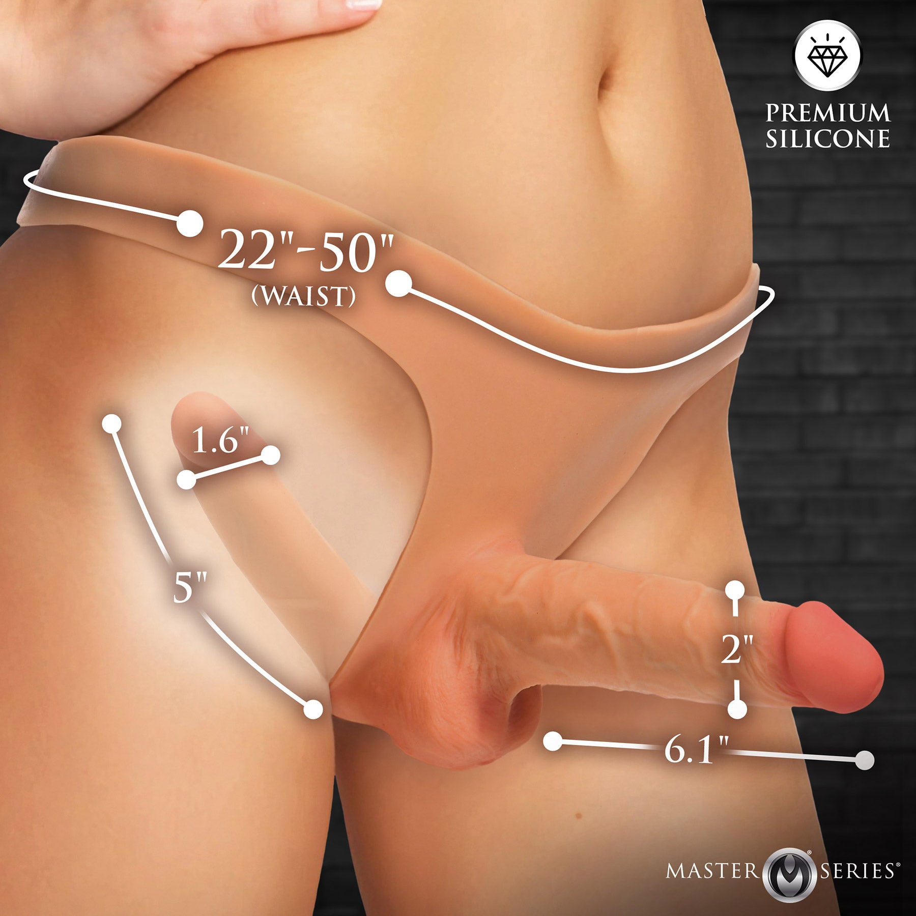 Master Series Double Boner Bikini Silicone Penis Panty