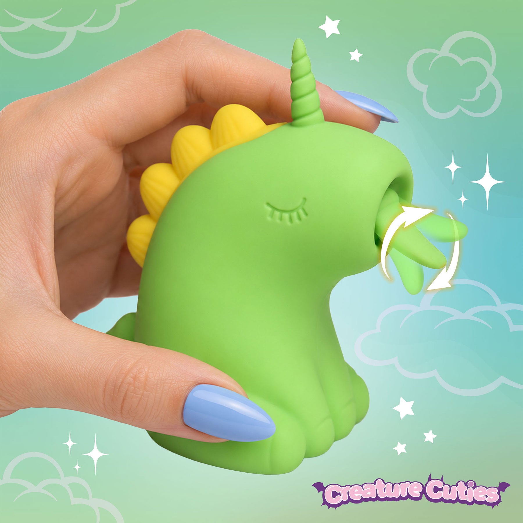 Creature Cuties Lickyhorn Licking Rechargeable Silicone Stimulator