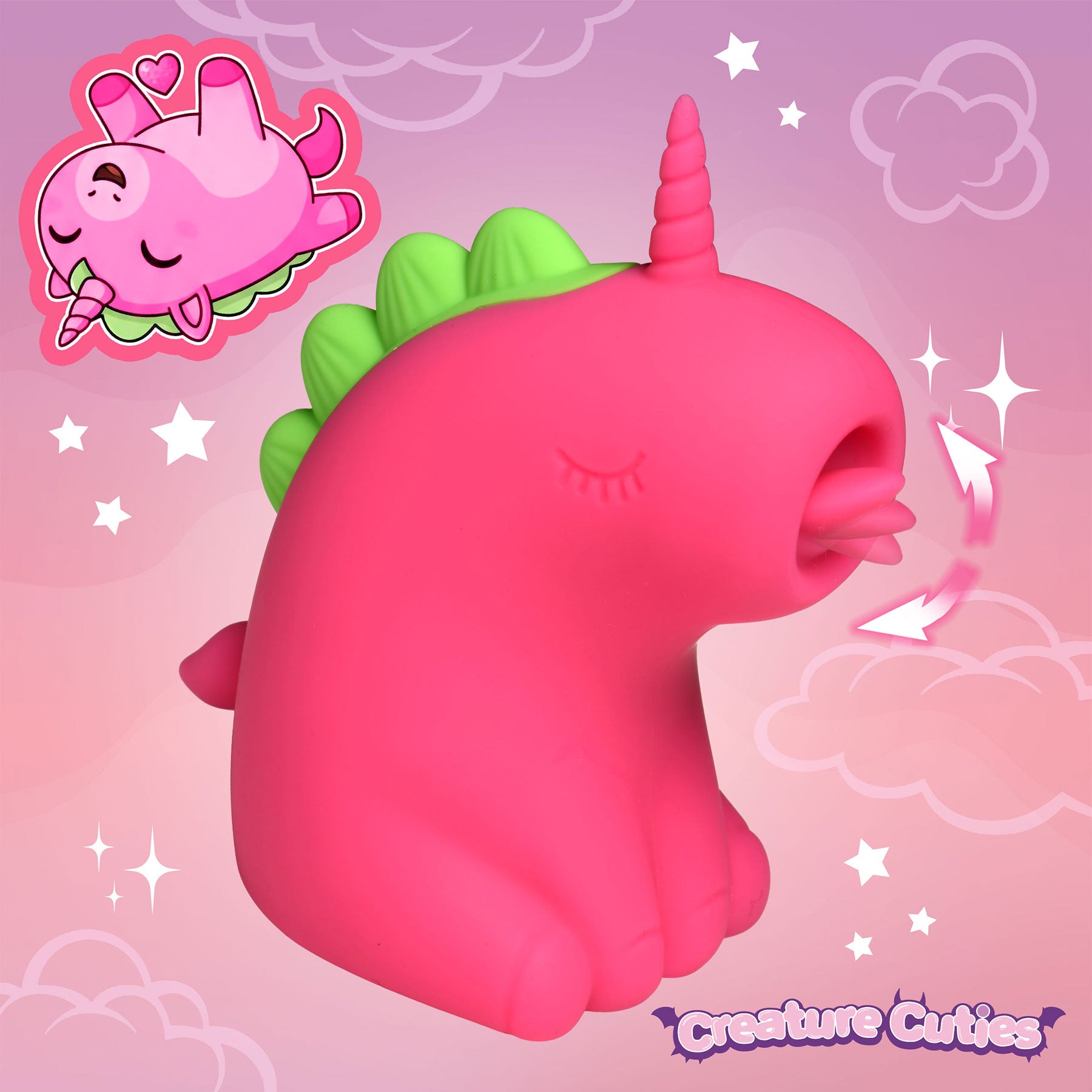 Creature Cuties Flickyhorn Flicking Rechargeable Silicone Stimulator