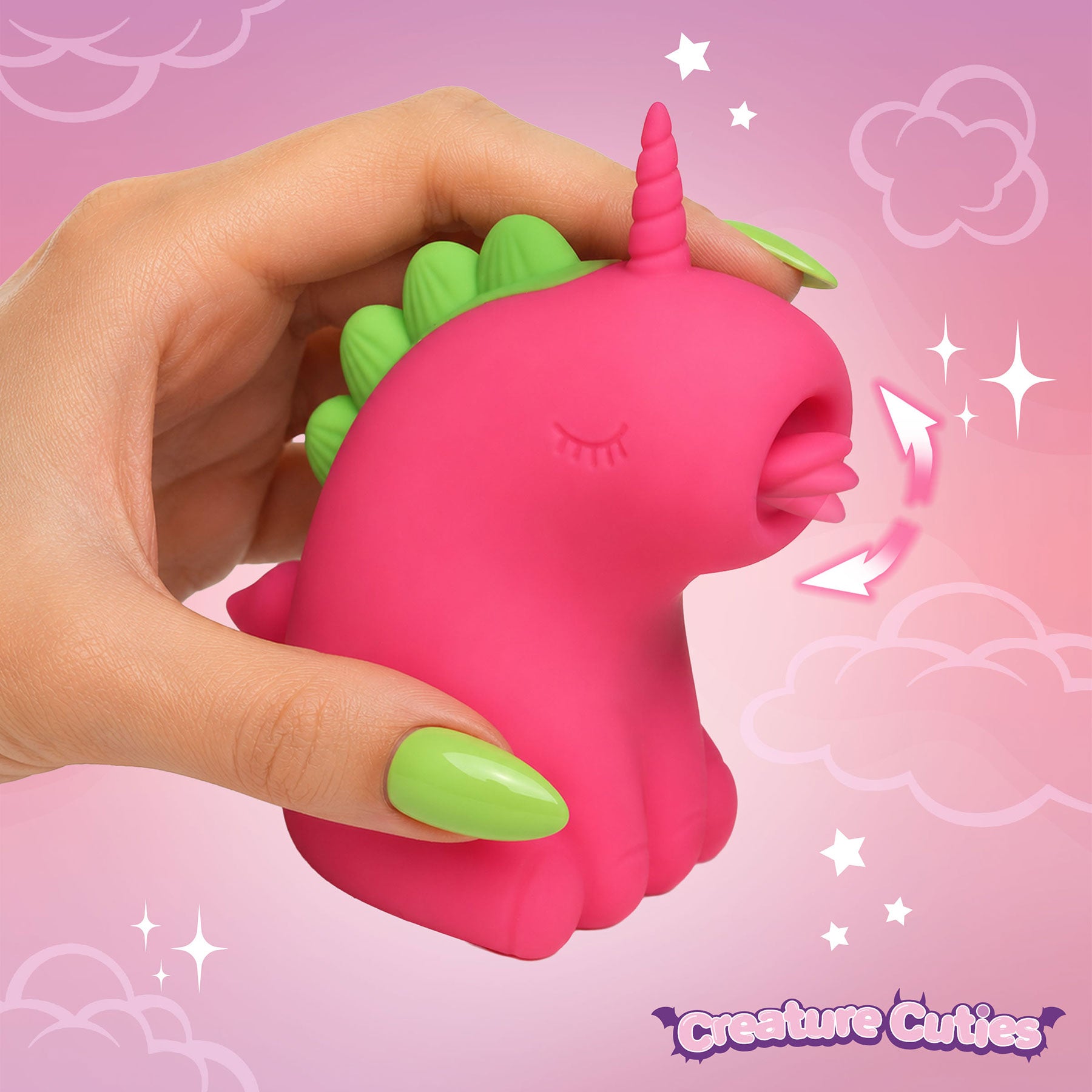 Creature Cuties Flickyhorn Flicking Rechargeable Silicone Stimulator