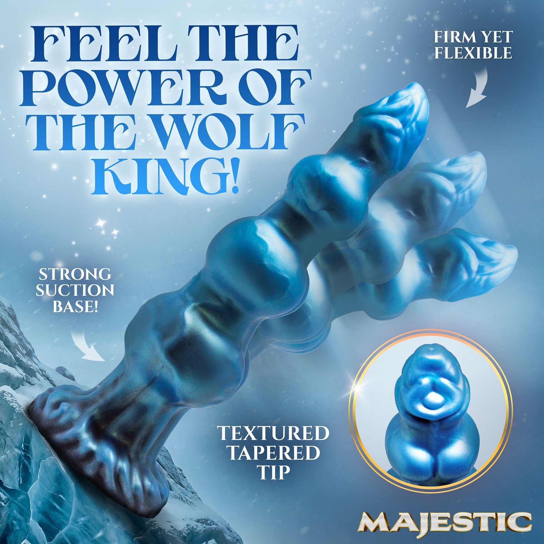 Majestic Auren Wolf King 8.6" Silicone Dildo By Creature Cocks