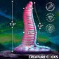 Mega-Tenta 8" Vibrating Silicone Suction Cup Dildo With Remote By Creature Cocks