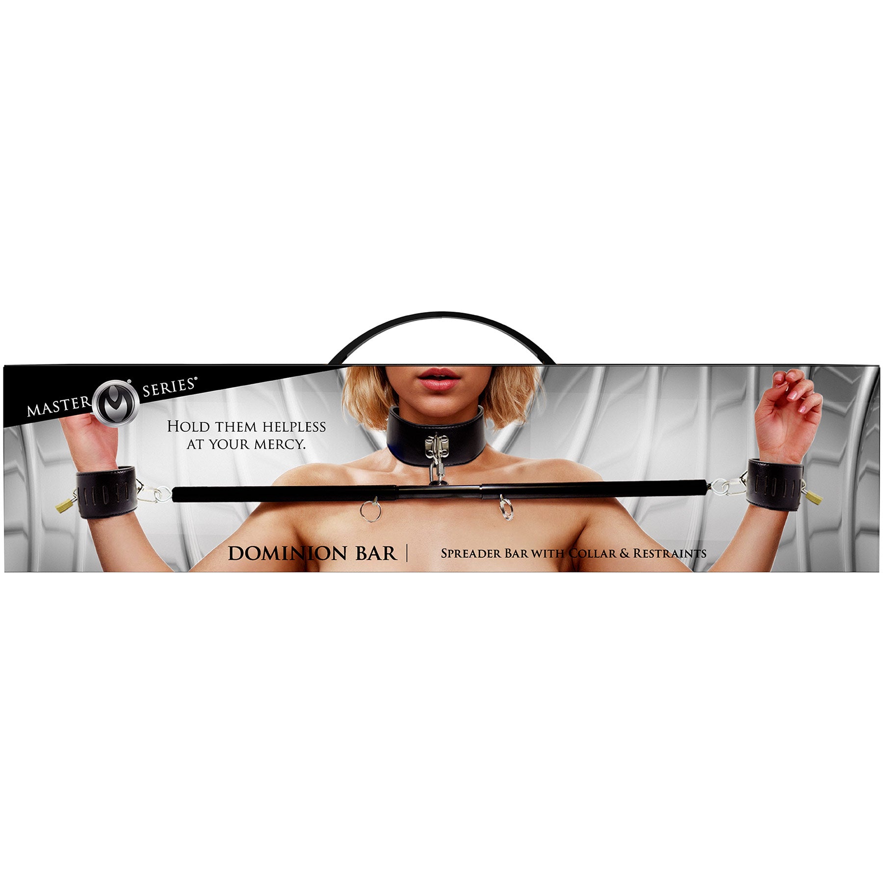 Master Series Stainless Steel Dominion Bar With Collar & Restraints