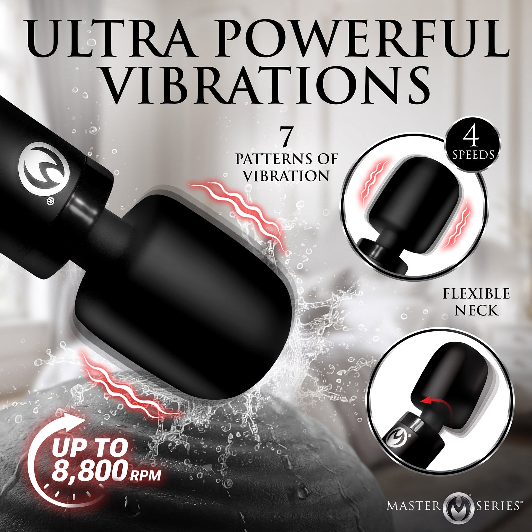 Master Series Thunderstick Pro Slim Wand Massager